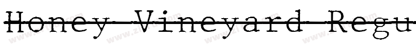 Honey Vineyard Regul字体转换